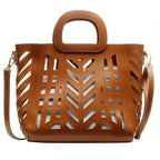 Ensemble sac design découpe avec pochette
