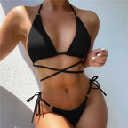 Maillot de bain bikini deux pièces licou brésilien - Chic&Shines