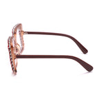Rhinestone frame glasses