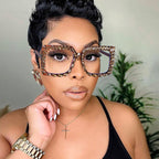 Rhinestone frame glasses