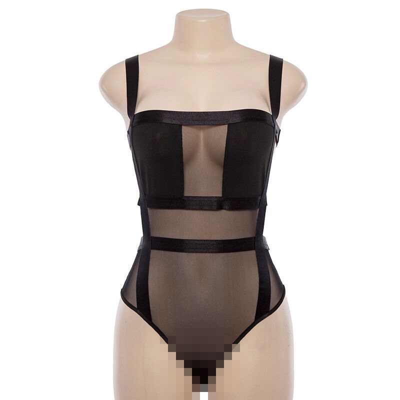 Body dos nu transparent maille transparent sexy