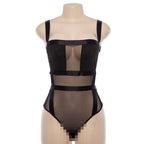 Body dos nu transparent maille transparent sexy