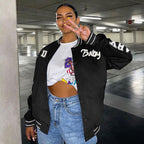 Button-up baseball jacket