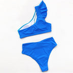 Maillots De Bain bicolore a une épaule