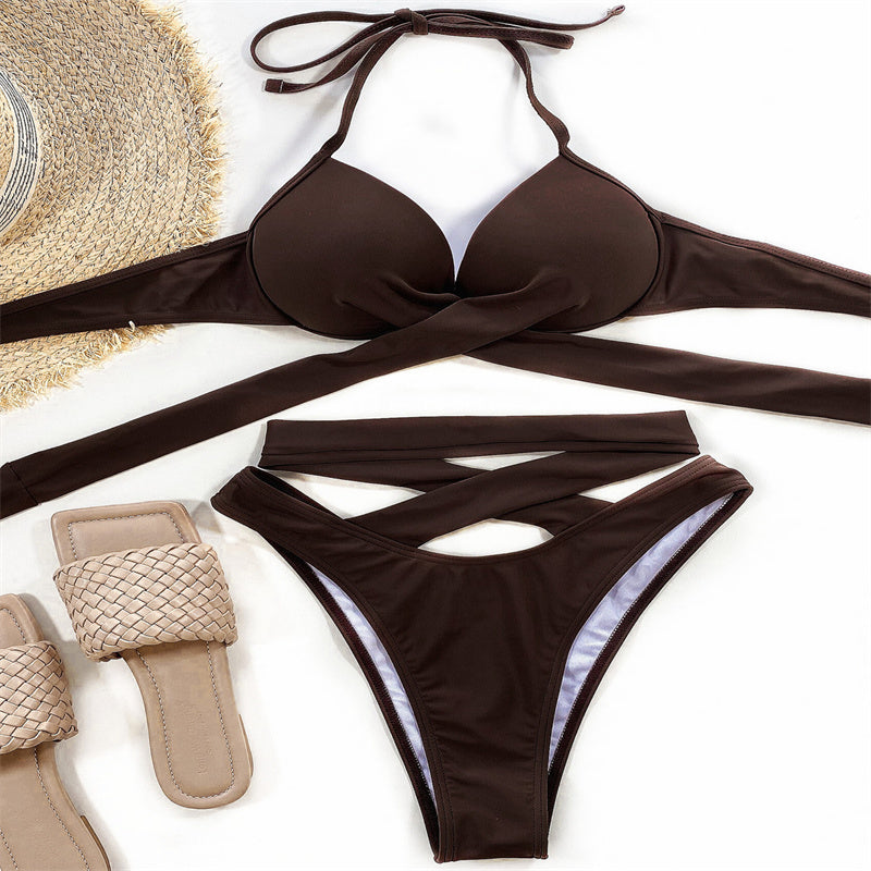 Maillots de bain sexy bande croisée