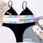 Maillot De Bain Contraste Irisé