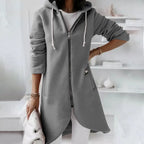 Manteau A Capuche Doublure Polaire Manches Longues - Chic&Shines