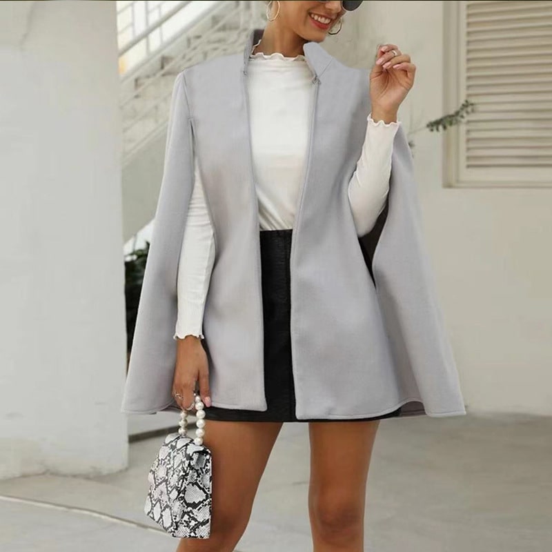Manteau polaire col haut manche ouvert design - Chic&Shines