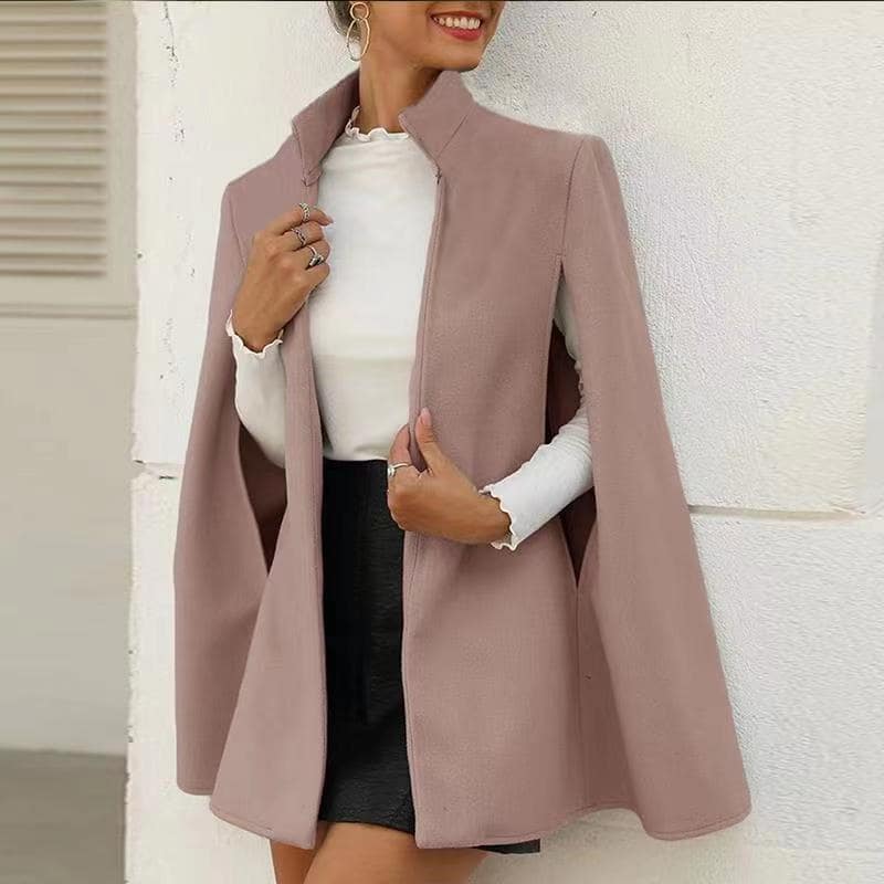 Manteau polaire col haut manche ouvert design