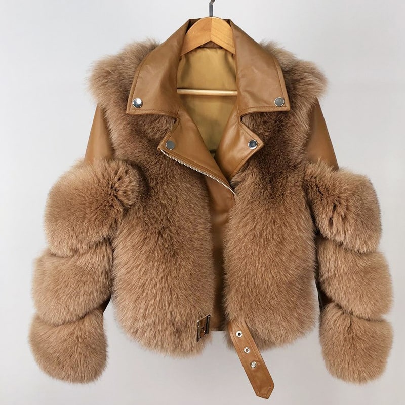 Manteau en peluche manches longues fermeture éclair