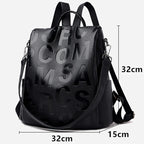 GuardGlam l Anti-vol Nouveau sac à dos des femmes Haute qualité Sac à dos en cuir souple