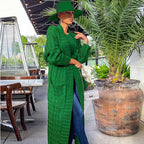 Long knitted cardigan coat, long sleeves, special autumn/winter