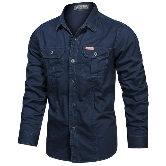 Chemise cargo polyvalente pour hommes