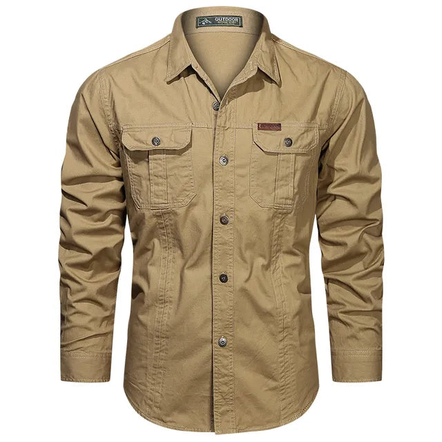 Chemise cargo polyvalente pour hommes