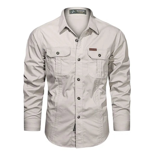 Chemise cargo polyvalente pour hommes