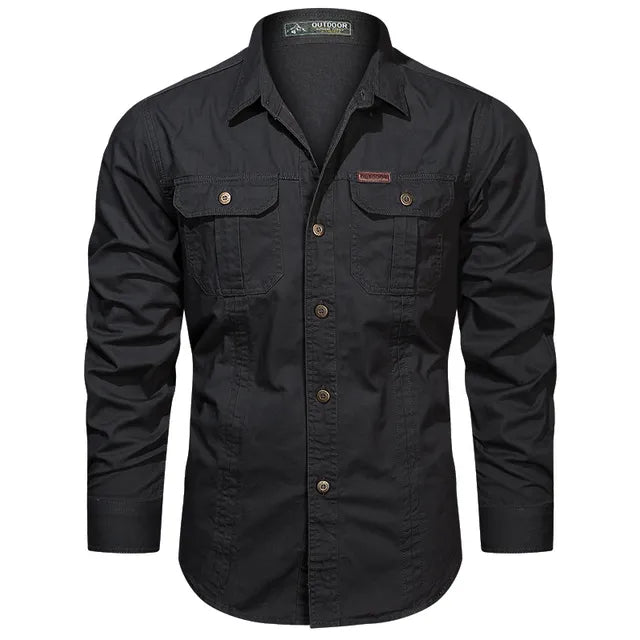 Chemise cargo polyvalente pour hommes