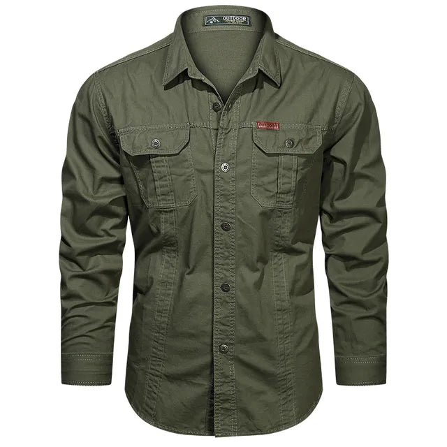 Chemise cargo polyvalente pour hommes