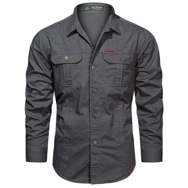 Chemise cargo polyvalente pour hommes