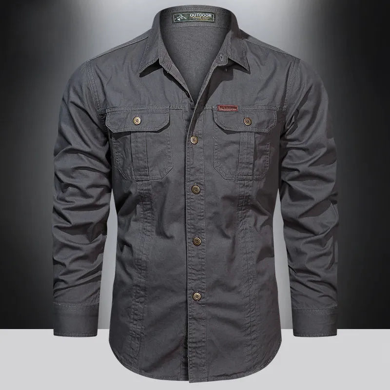 Chemise cargo polyvalente pour hommes