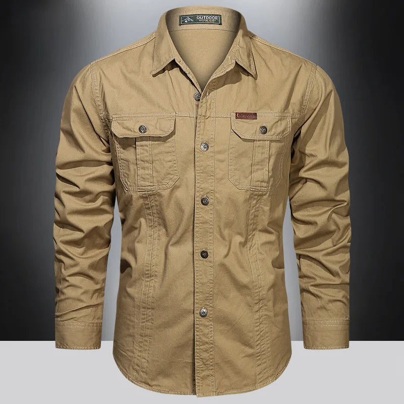 Chemise cargo polyvalente pour hommes