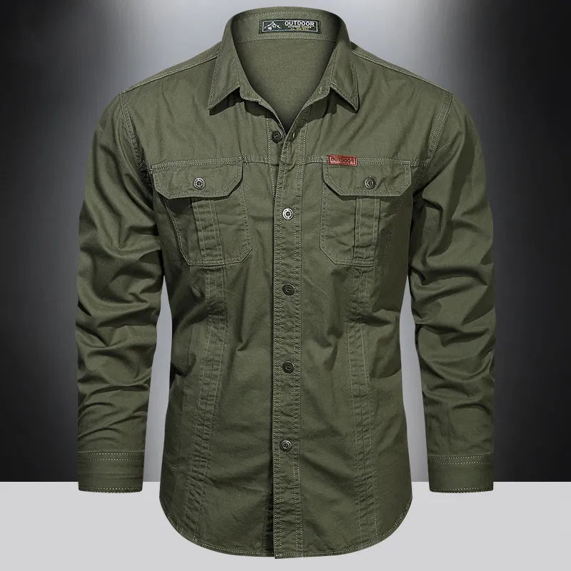 Chemise cargo polyvalente pour hommes