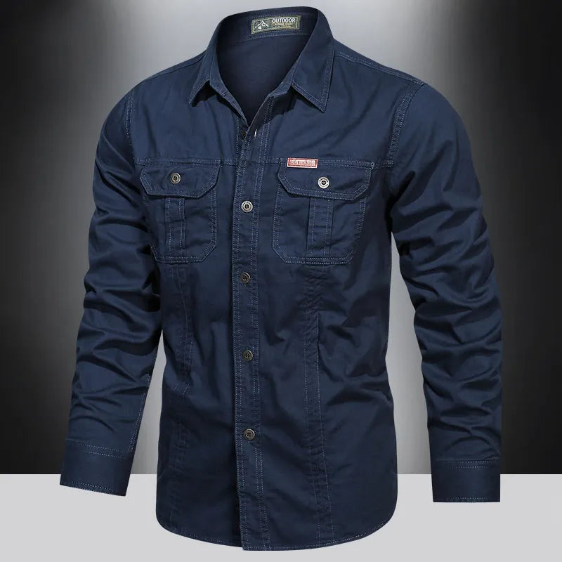 Chemise cargo polyvalente pour hommes