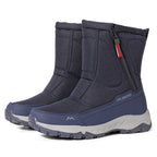 Bottes d'hiver pour femmes avec fermeture éclair latérale - Bottes de neige imperméables, antidérapantes et durables avec doublure chaude