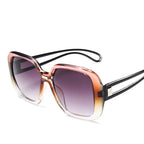 Lunettes de soleil à grande monture dégradée - Chic&Shines