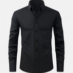 Men's Slim Fit Stretch Long Sleeve Shirt