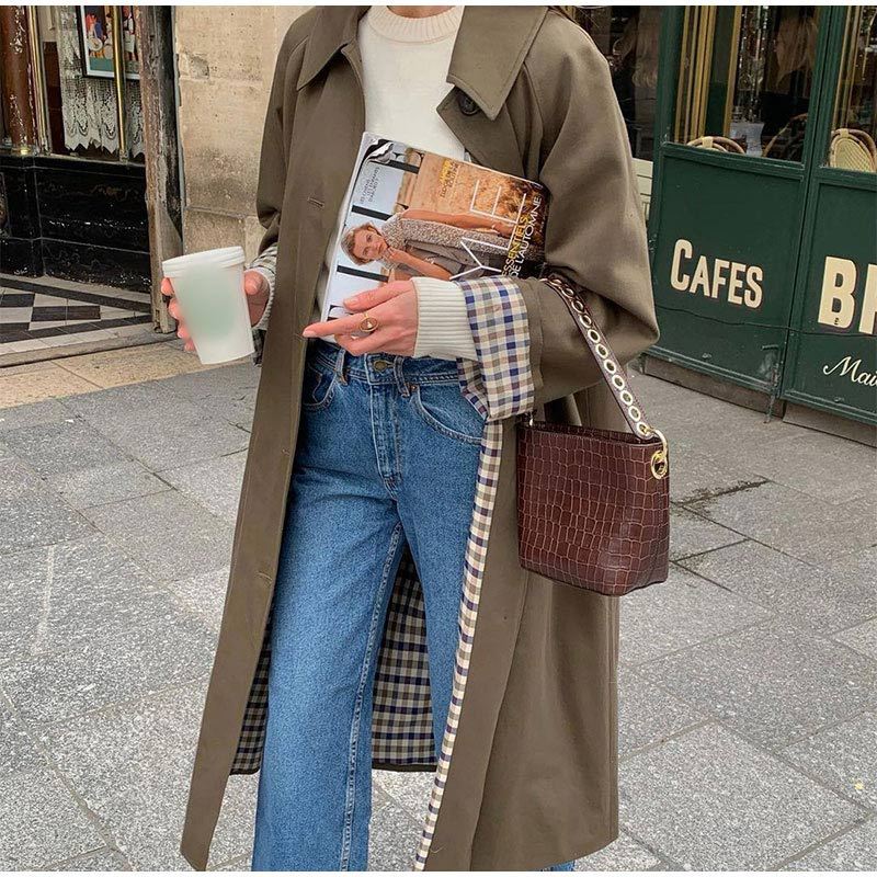 Trench-coat long et élégant pour femme - Édition Automne