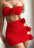 Isadora — Bikini deux-pièces taille haute rose intense