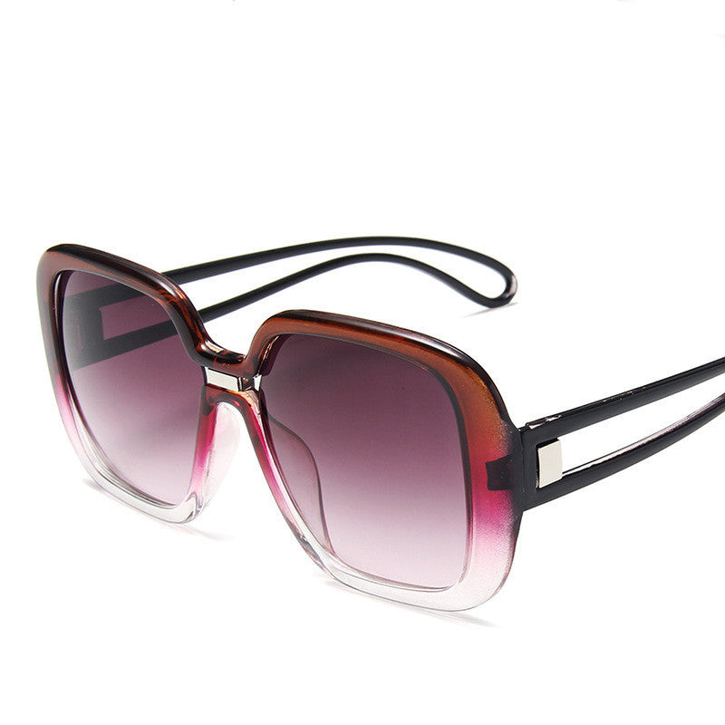 Lunettes de soleil à grande monture dégradée - Chic&Shines