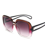 Lunettes de soleil à grande monture dégradée - Chic&Shines