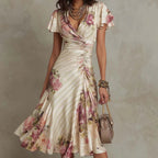 Timeless flowy polyester dress