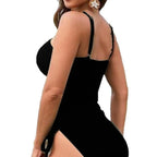 Sasha — Maillot une pièce taille haute noir