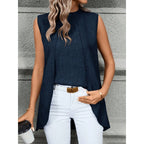 Haut sans manches drape irrégulière - Chic&Shines