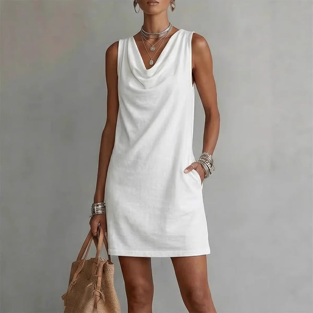 Robe épaules dénudées sans manches