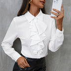 Chemise ample en mousseline à volants - Chic&Shines