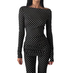 Ensemble deux pièces à pois – Allure intemporelle