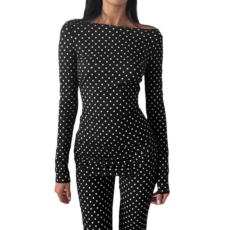 Ensemble deux pièces à pois – Allure intemporelle