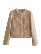 Sarah - veste en tweed automnale