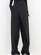 Pantalon large asymétrique pour femme