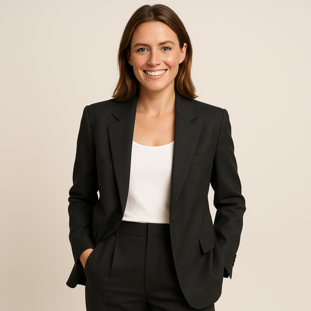 Tailleur élégant pour femme - Veste et pantalon slim pour cérémonie ou travail