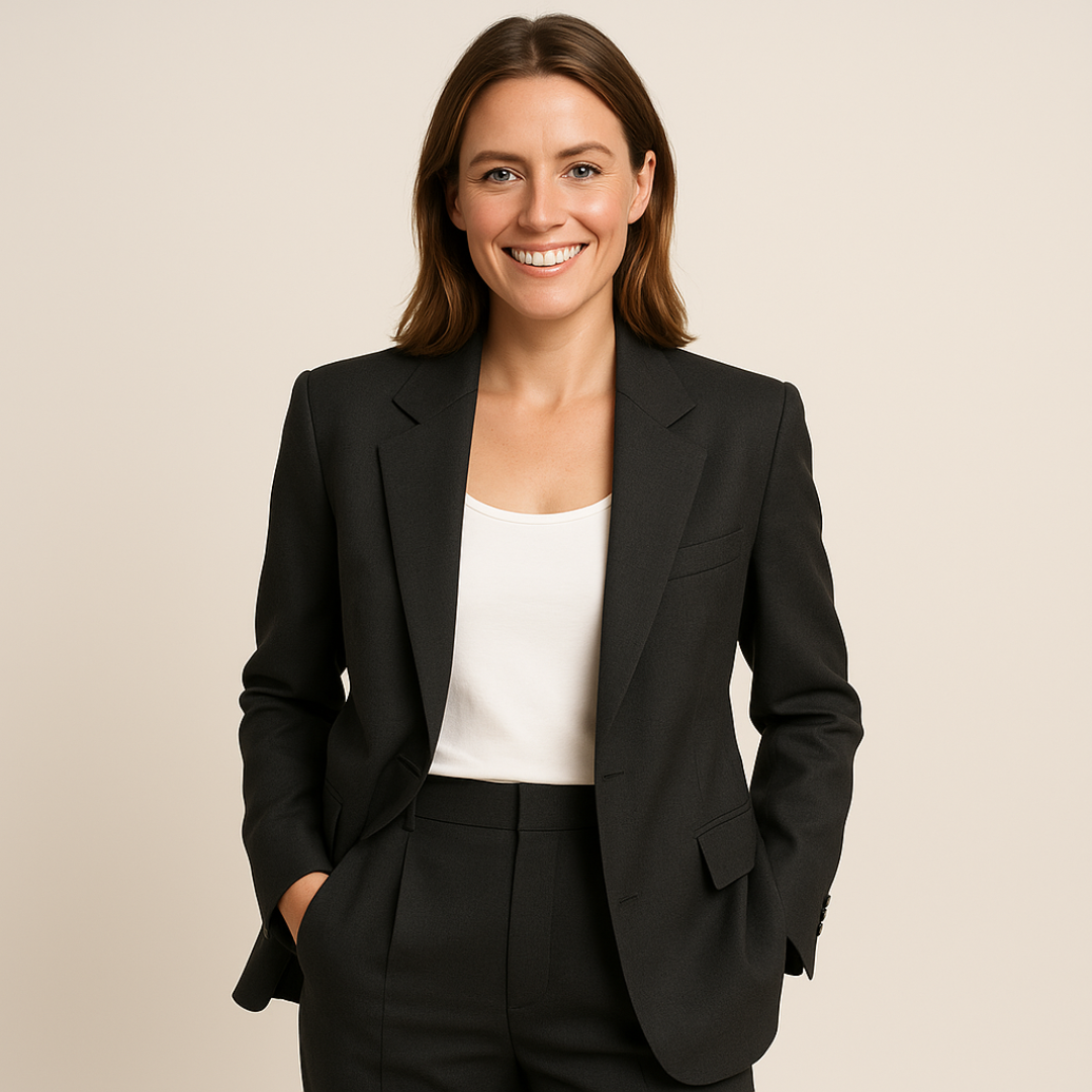 Tailleur élégant pour femme - Veste et pantalon slim pour cérémonie ou travail