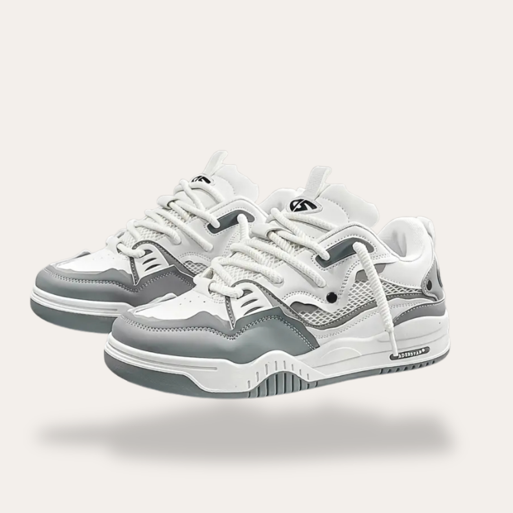 Sneakers orthopédiques avec lacets blancs pour hommes
