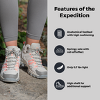Chaussures de randonnée femme en cuir imperméable