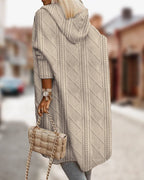 Pauline Laurent | Structured long cape with hood - Autumn Edition