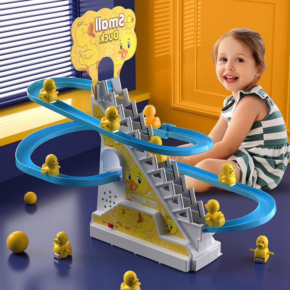 Jouet coulissant canard avec escalier