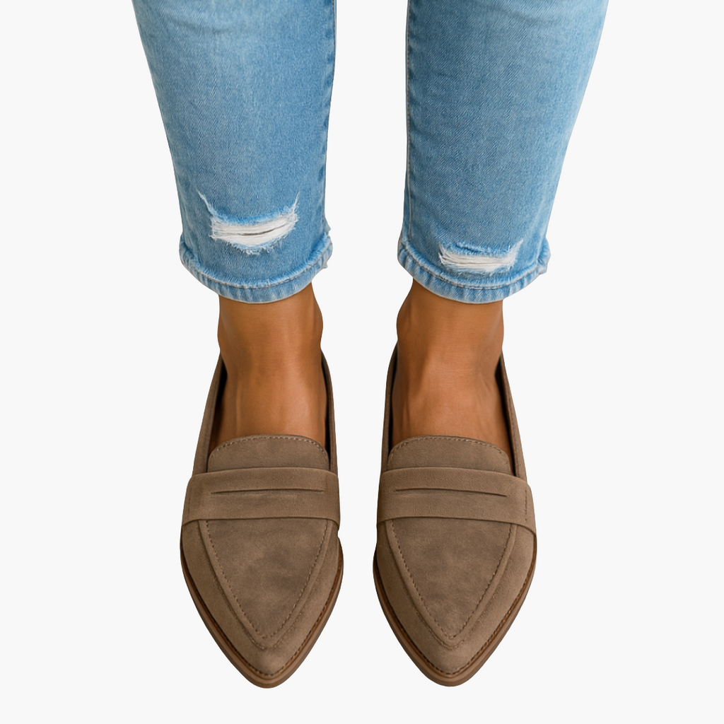Mocassins orthopédiques en daim pour femmes