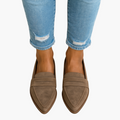 Mocassins orthopédiques en daim pour femmes